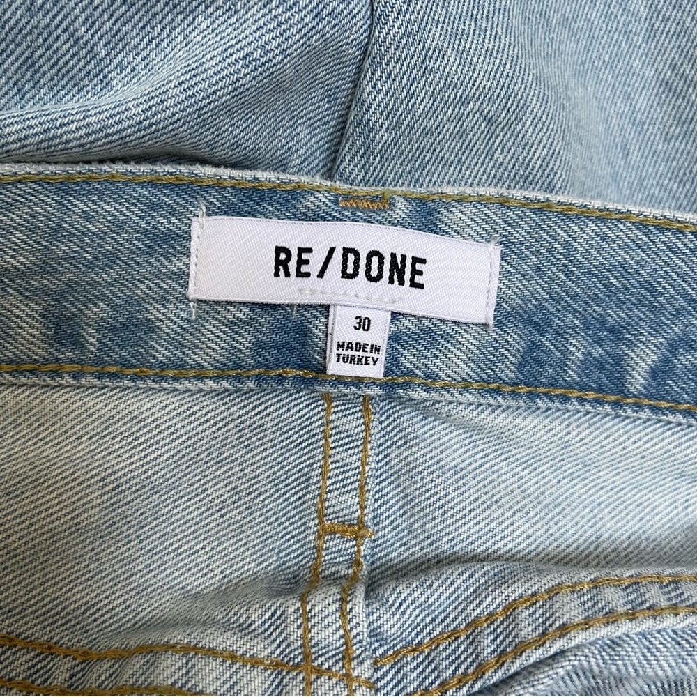 Revolve Re/Done 90s High Rise Loose Jeans in Breezy Indigo with Rips Size 30 - Picture 8 of 12
